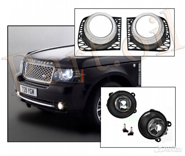 Оправа туманки Land Rover Range Rover Vogue 02-12