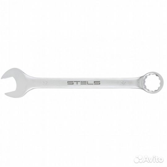 Ключ комбинированный, 32 мм, CrV, матовый хром Ste