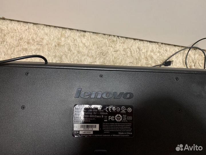 Клавиатура lenovo lxn-ekb-10ya