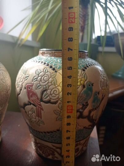 Две парные Вазы 70-е Вьетнам