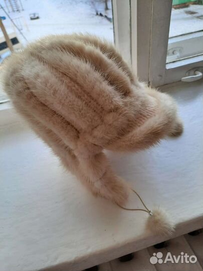 Шапка ушанка женская норка