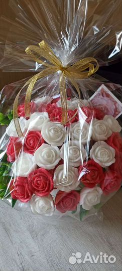 Сумочки с цветами из мыла