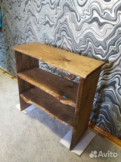 Тумба для обуви из натур.дерева в старинном стиле