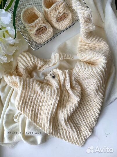 Бактус детский. Платок. Шаль ручная работа