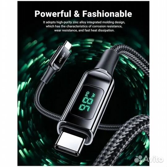 Кабель Type C - Type C 2m Acefast C6-03 #391924