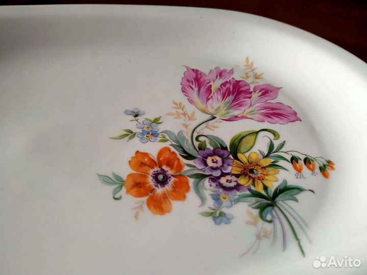 Фарфор Kahla ГДР цветы мейсенский букет