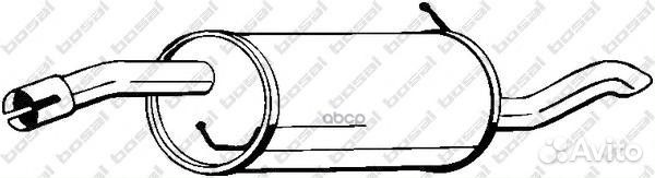 Глушитель задняя часть 154-429 Bosal