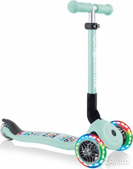 Самокат трехколесный Globber junior foldable fanta