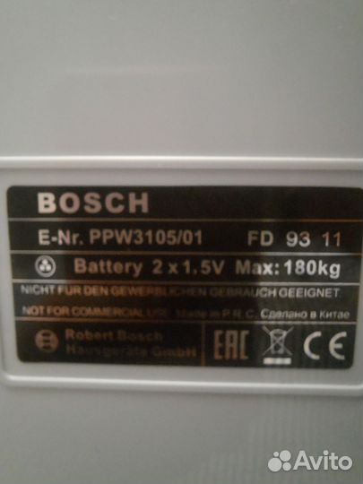 Весы напольные электронные bosh