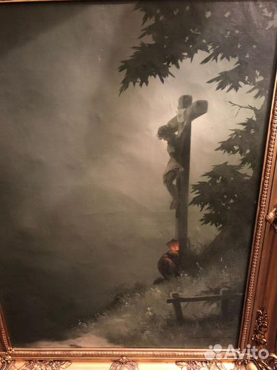 Картина антикварная европа