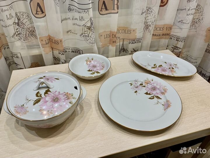 Набор столовой посуды столовый сервиз Дулево СССР