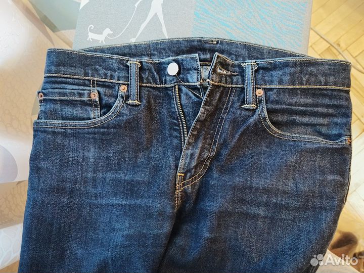 Джинсы мужские levis 511 w31 l34 (подшиты на l30)