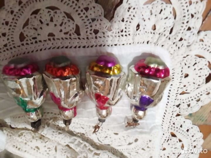 Ёлочные игрушки СССР девочка с игрушкой