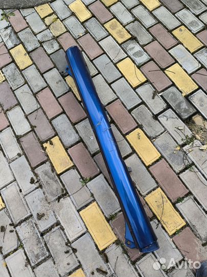 Toyota funcargo 2001 бампер задний центральная ч