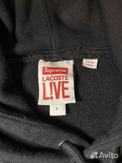 Худи supreme lacoste оригинал