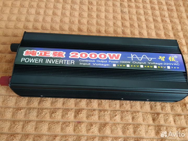 Инвертор 12 220 чистый синус 2000w