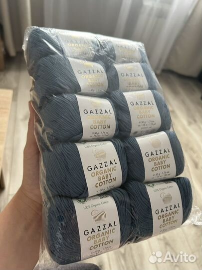 Пряжа gazzal organic baby cotton