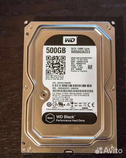 Жесткий диск WD 500Gb SATA