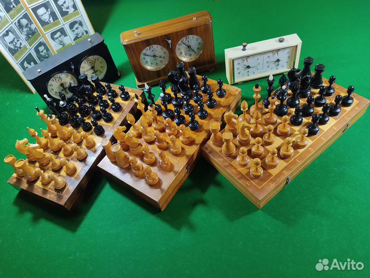 Шахматы старинные СССР 1950-60-е Доска 40 см «324