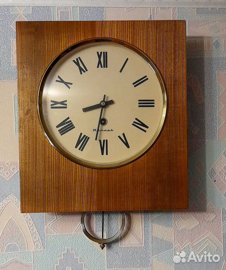 Часы настенные механические СССР
