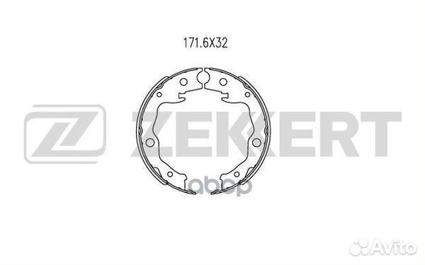 Колодки торм. бараб. задн. Nissan Juke (F15) 10