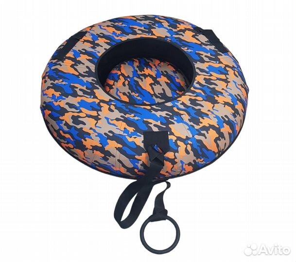 Тюбинг с пластиковым дном 100 см