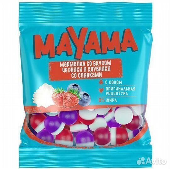 Мармелад Mayama Клубника Черника со Сливками 70 г