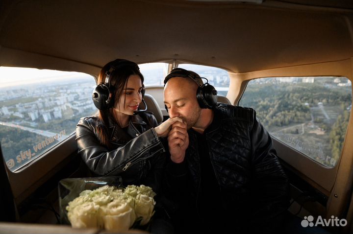 Полет на частном самолёте над Новосибирском