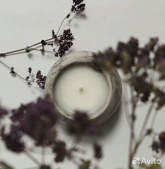 Ароматическая свеча ручной работы
