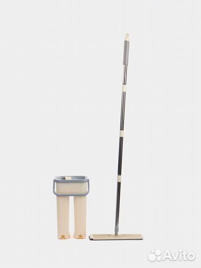 Комплект для уборки: швабра с отжимом и ведром
