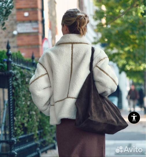 Эко шуба Zara новая