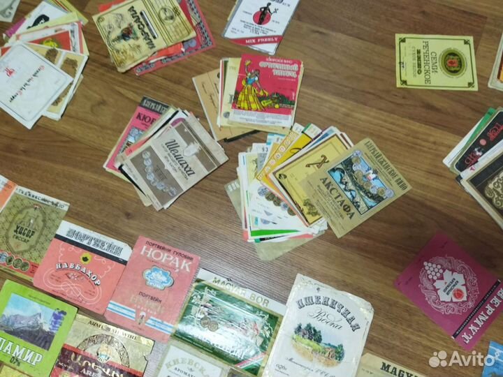 Этикетки вино-водочные СССР