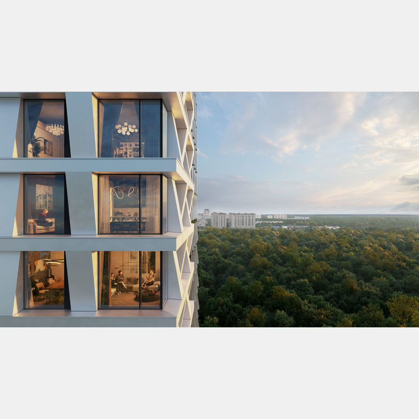 2-к. апартаменты, 46,5 м², 16/35 эт.