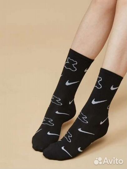 Носки Nike черного, белого цвета, 5 пар