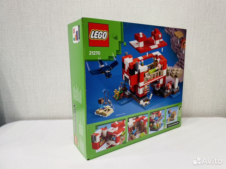 21270 lego Minecraft Грибной дом