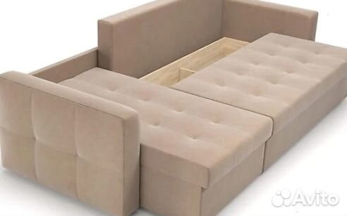 Угловой Диван-Еврокнижка с механизмом Тик-Так