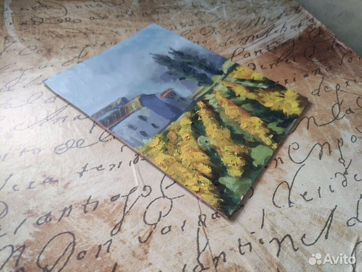 Картина Пейзаж Виноградники Балаклава этюды