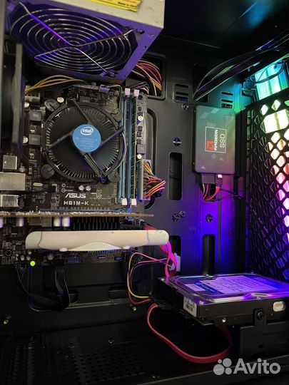 Игровой Компьютер Intel i5-3470/GTX1050ti/8Gb/SSD