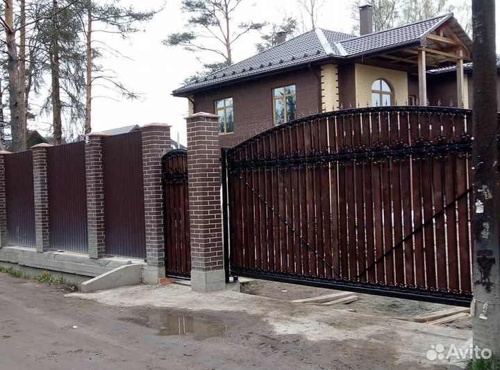 Заборы,ворота,калитки,навесы,козерки(сварка,ковка)