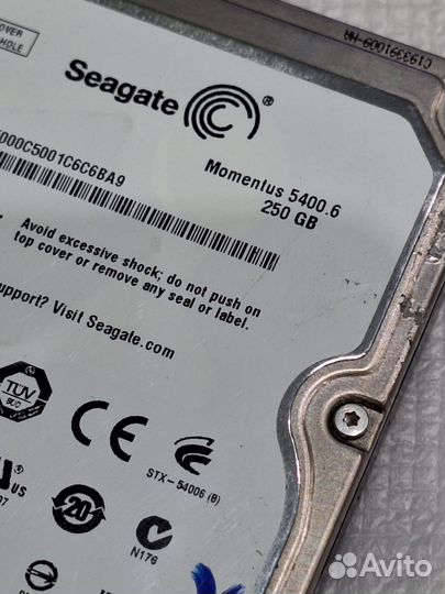 Seagate 2.5 250gb неисправный
