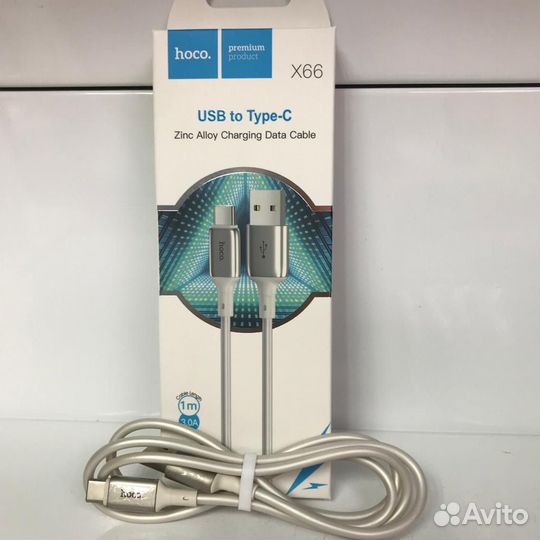 Кабель Type-C Hoco X66 (3A,1m) white