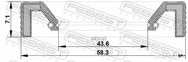 Сальник кпп VAG/BMW/land rover 95KAY-45580707R