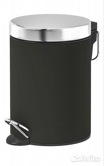 Ведро икеа экольн, 3 л темно-серый 17 см 3 л 24 см