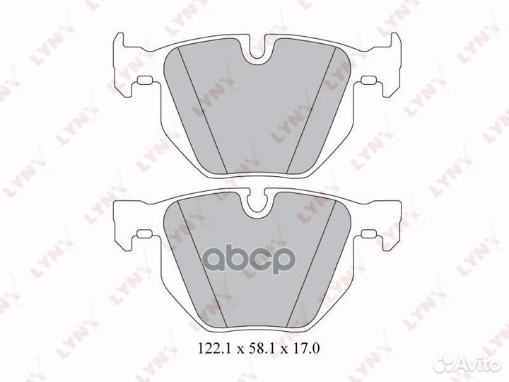 Колодки тормозные дисковые зад BD1419 lynxauto