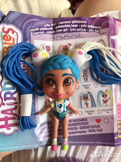 Hairdorables Jelly Hair оригинал paint party Viole