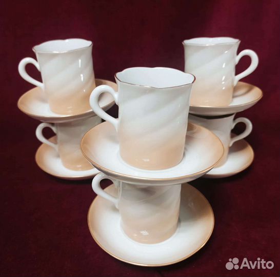 Кофейный сервиз inglasur, ГДР, на 6 персон