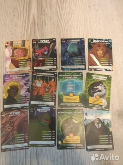 Карточки черепашки ниндзя