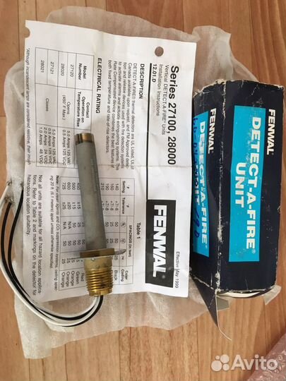 Aecal. Тепловые извещатели. Detect-A-fire Кэо Корд