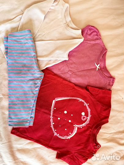 Пакет вещей для девочки 68-74-80
