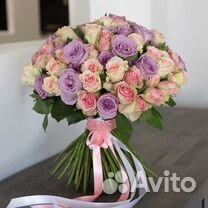 Букет "Крема" роз цветов